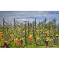 Hop Pickers by Irene Tyack